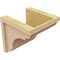 Ekena Millwork 9"W x 9"D x 9"H Wide Bryant Rough Cedar Woodgrain TimberThane Corbel, Primed Tan CORUR09X09X09BRYRCPR - alternate 6